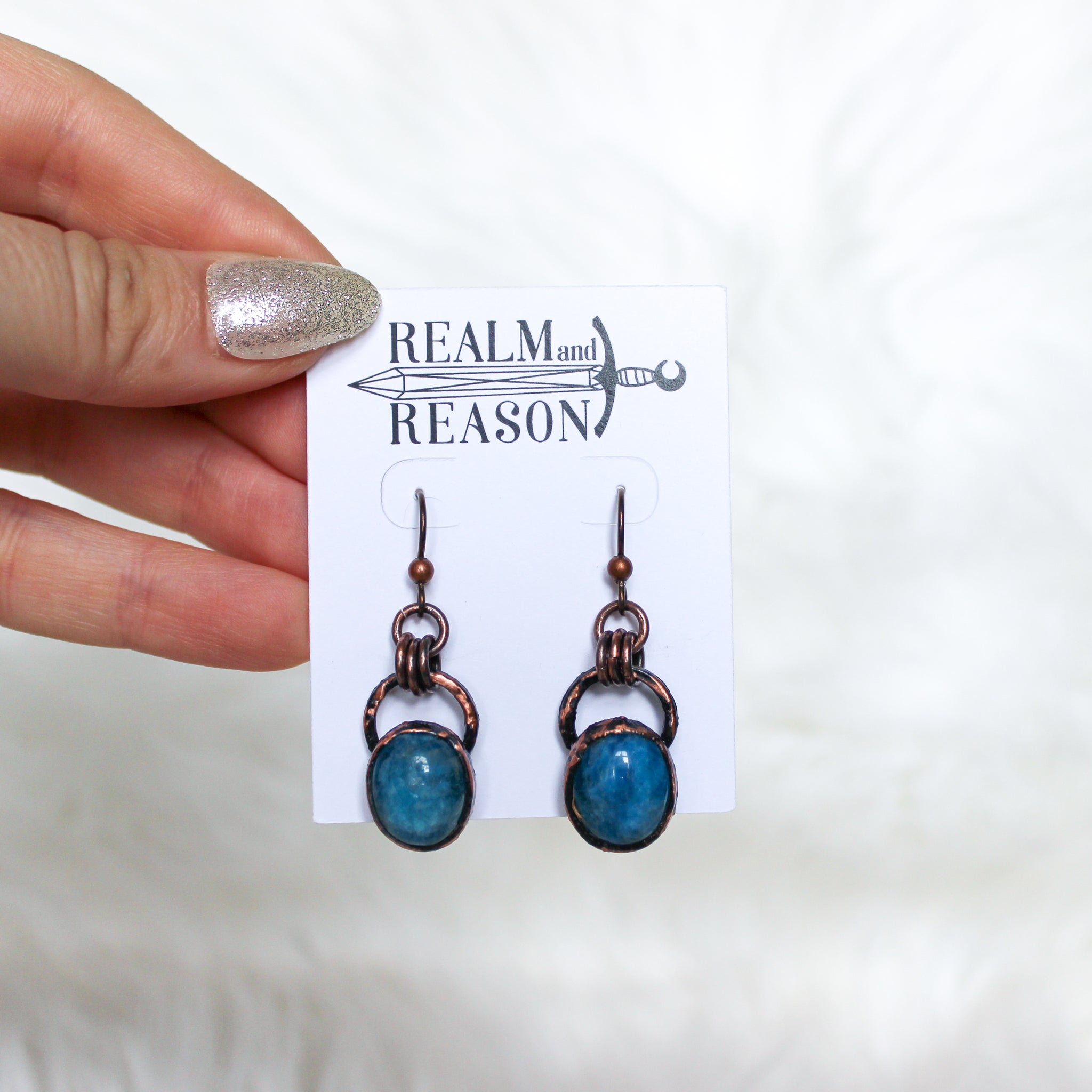 Blue Apatite Earrings