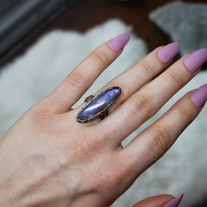 Purple Labradorite Ring Size 5.75