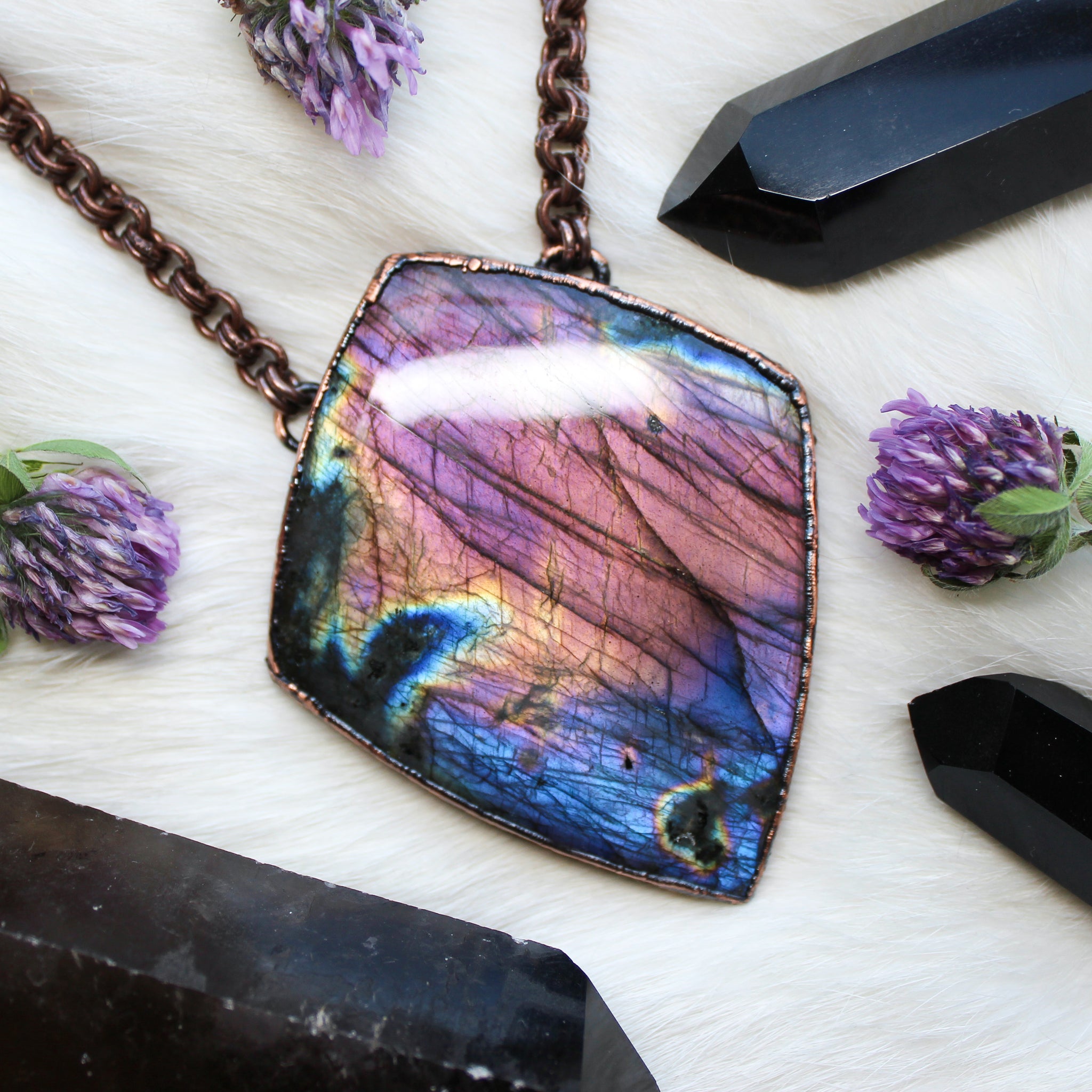 Giant Purple Labradorite - 1