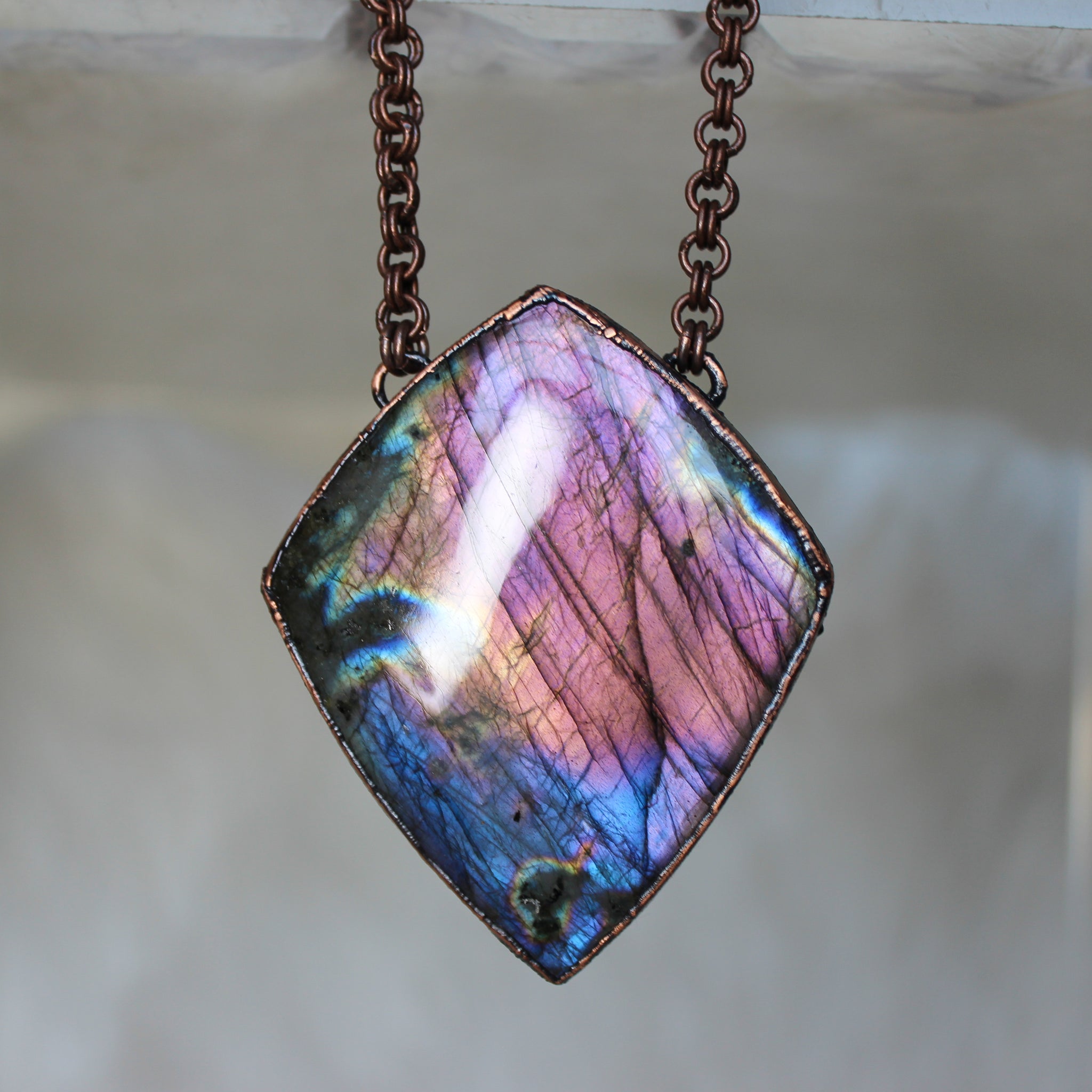 Giant Purple Labradorite - 1