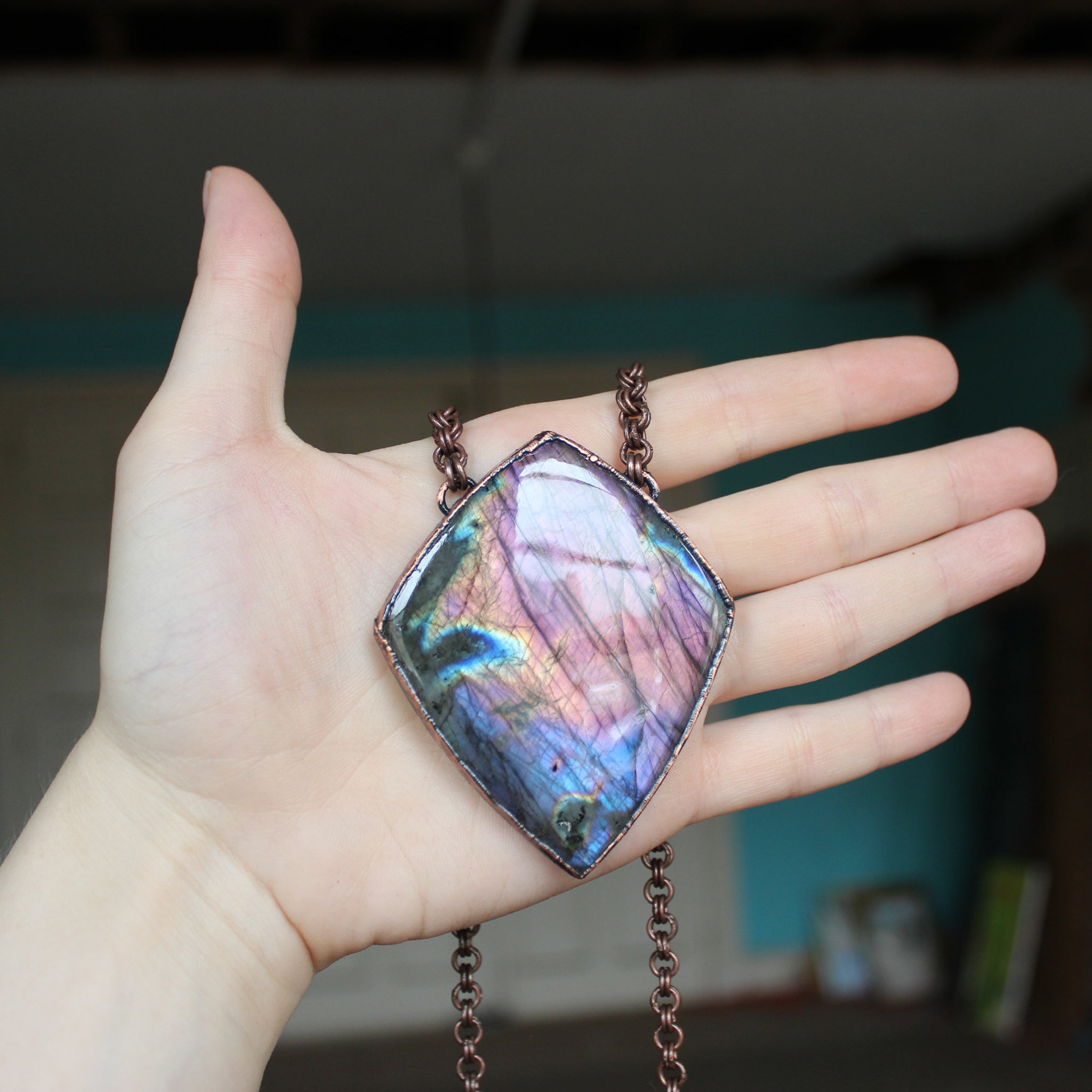 Giant Purple Labradorite - 1