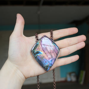 Giant Purple Labradorite - 1