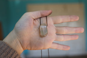 Drilled Garden Quartz Necklace