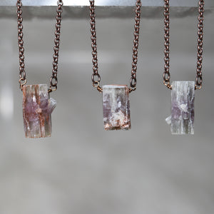Drilled Purple Aragonite Necklace (larger)
