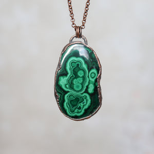 Free Form Malachite Necklace