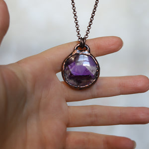 Atomic Amethyst Full Moon Necklace - b