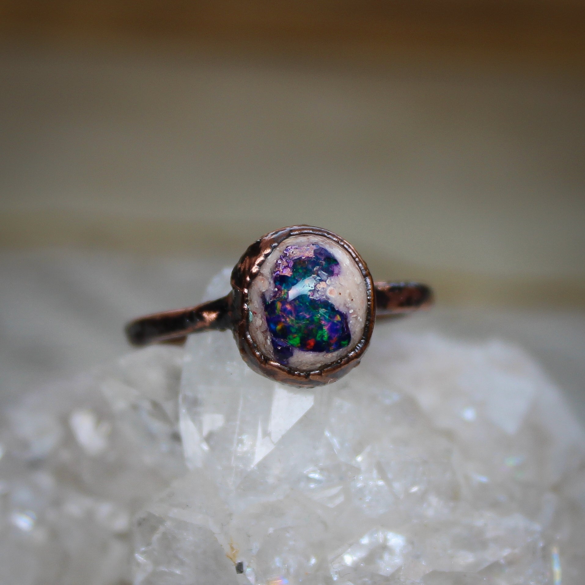 Galaxy Opal Ring size 8