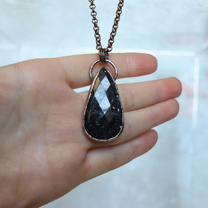 Faceted Nuumite Necklace
