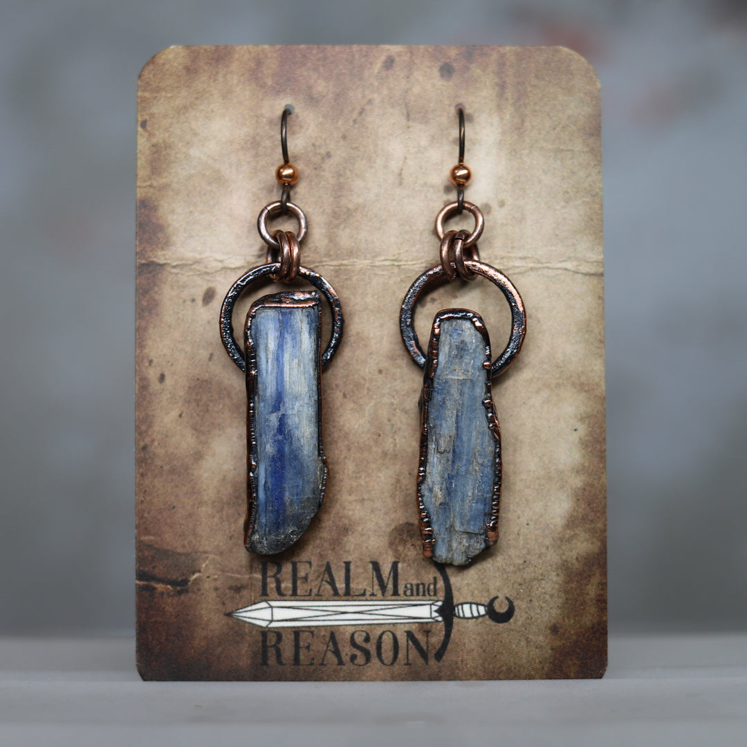 Blue Kyanite Earrings (a)