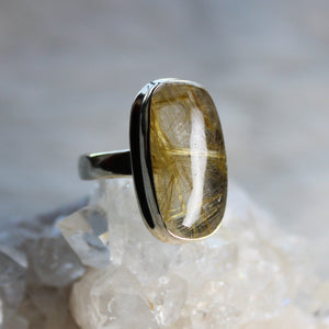 Golden Rutile Ring size 5.75