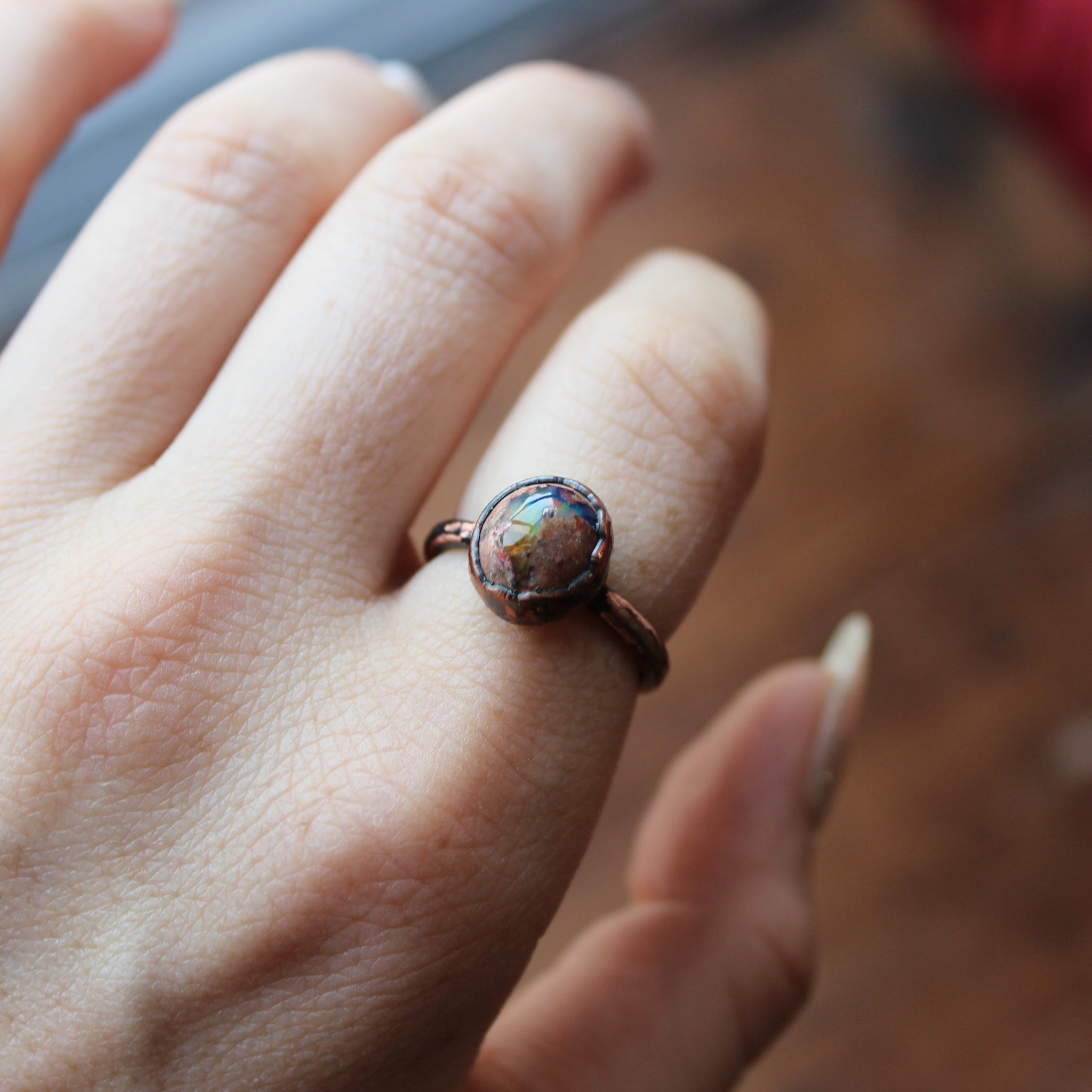 Galaxy Opal Ring size 7.25