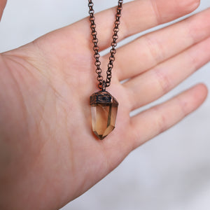 Small Natural Citrine Necklace