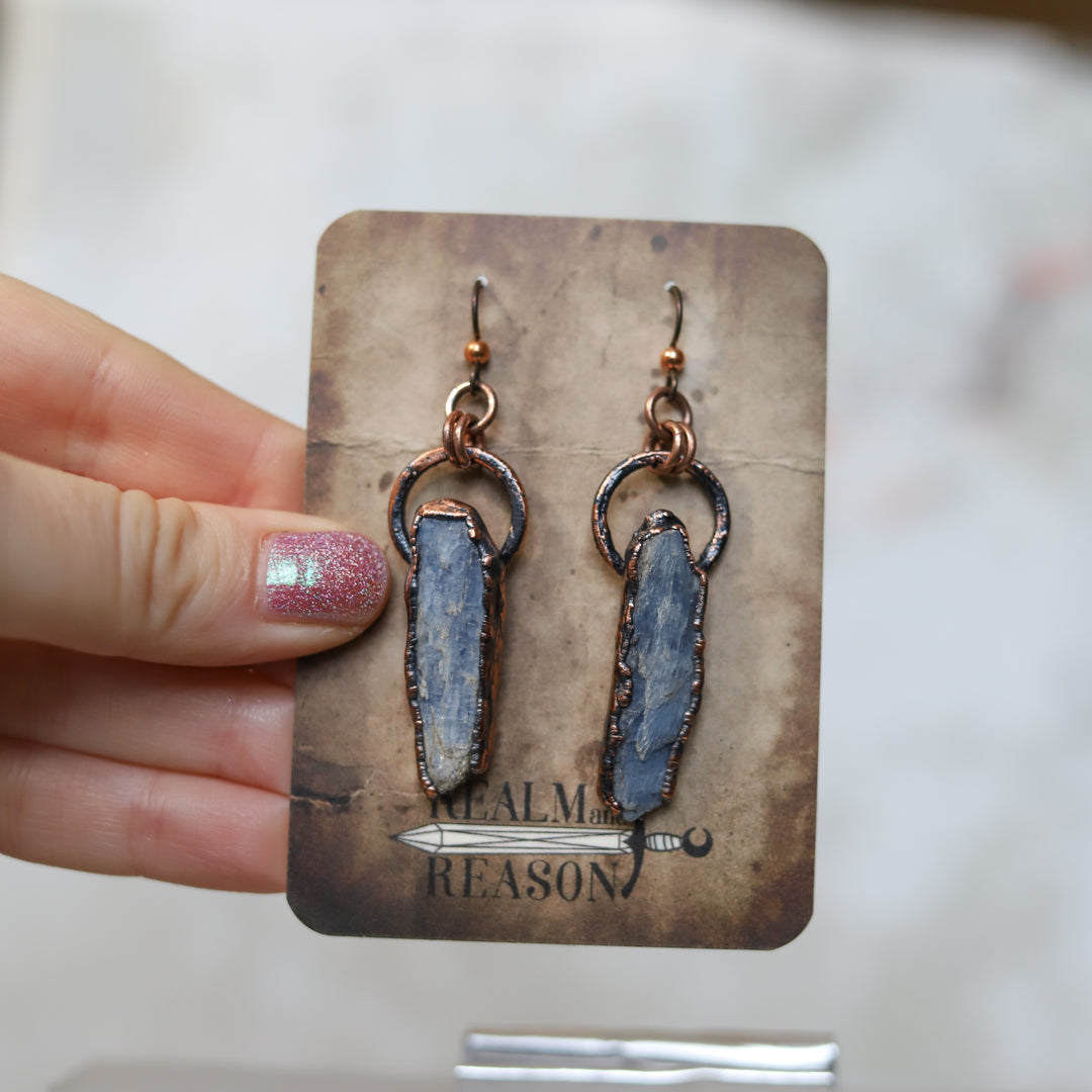 Blue Kyanite Earrings (b)