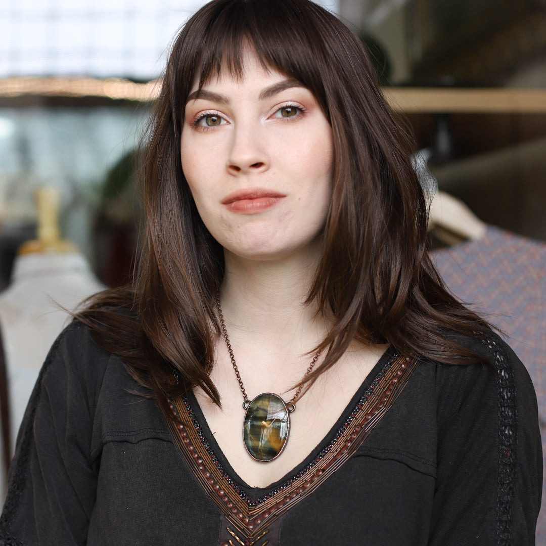 GIANT Tiger's Eye Necklace