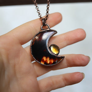 Amber Moon with Citrine - D