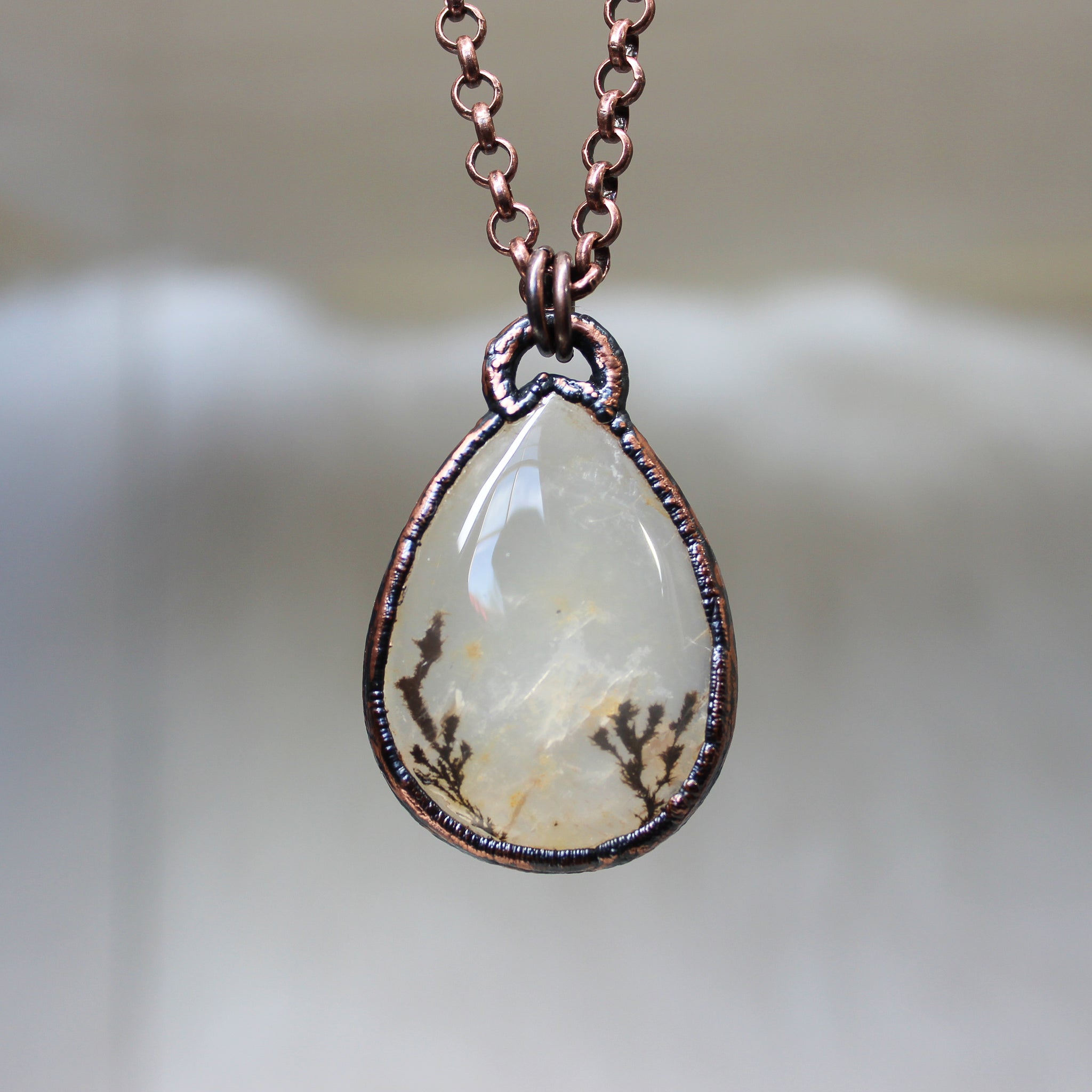 Dendritic Agate Necklace - b