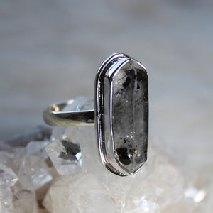 Herkimer Diamond Ring size 9