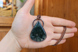 Moss Agate Necklace - b