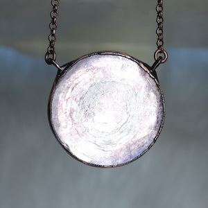 Lepidolite Full Moon Necklace - a