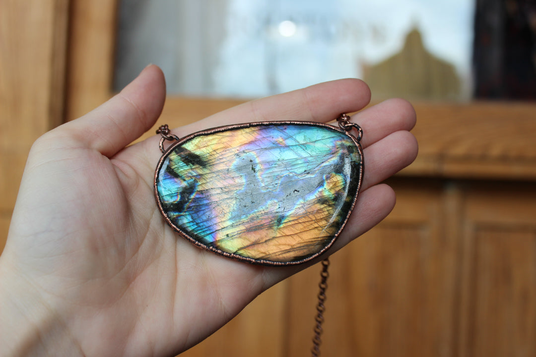 Giant Labradorite Necklace