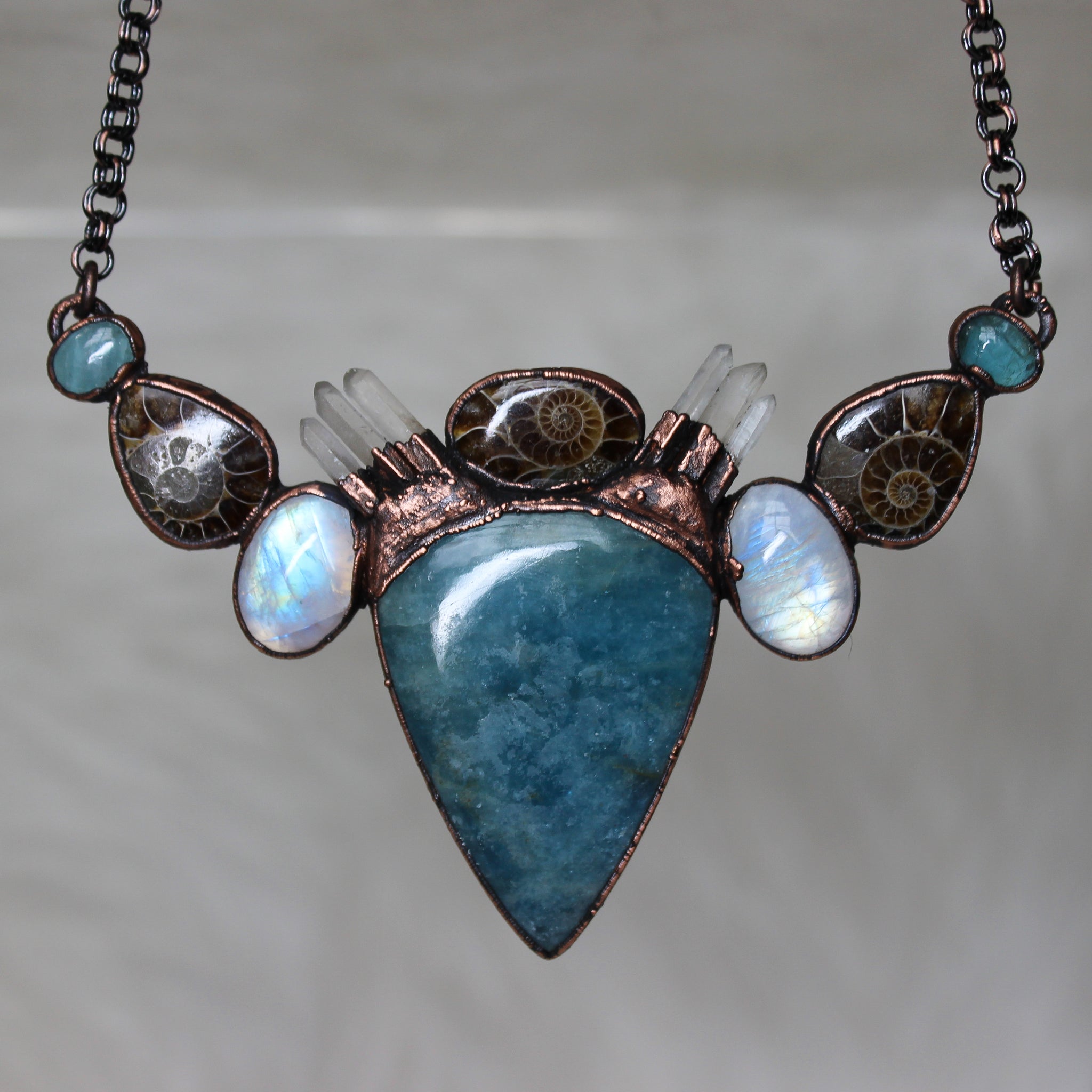 The Aquatic Queen Bib necklace