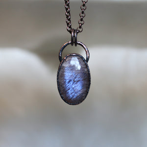 Extra Small Sun/Moonstone Hybrid Necklace - d