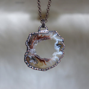 Geode Slice Necklace - a