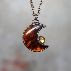 Amber Moon with Citrine - A