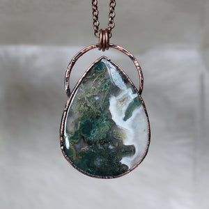 XL Moss Agate Necklace