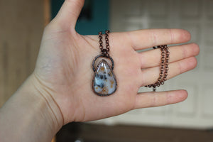 Siberian Dendritic Agate  Necklace - a