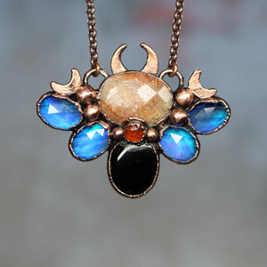 Aurora Opal Sunstone Necklace