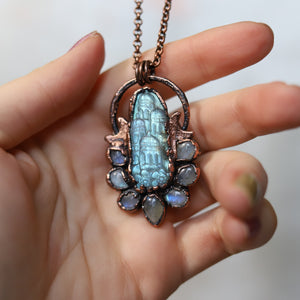 Labradorite Fairy Castle Necklace (b)