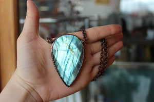 Faceted Labradorite Necklace