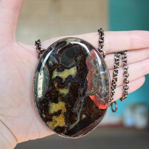 Giant Sea Fossil Necklace - B