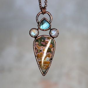 Ocean Jasper & Labradorite Necklace
