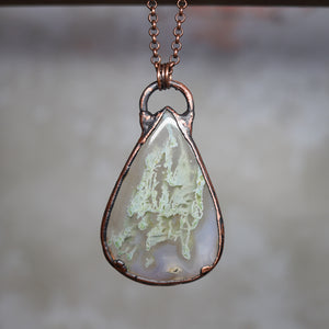 GIANT Moss Agate Necklace