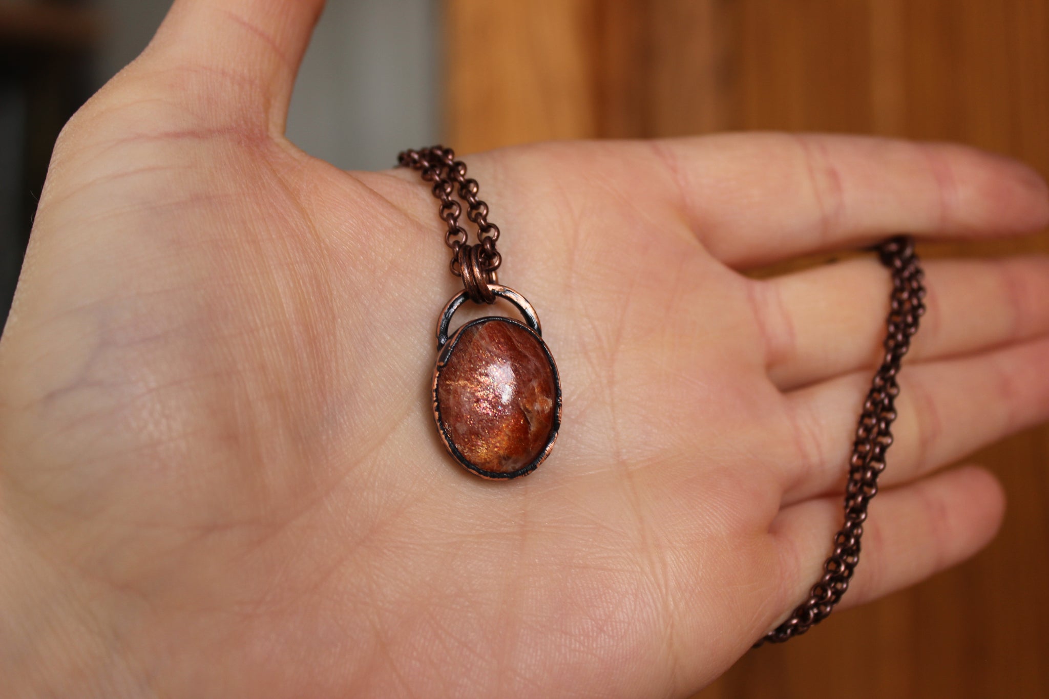 Mini Sunstone Necklace