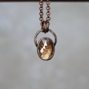 Mini Golden Sapphire Necklace