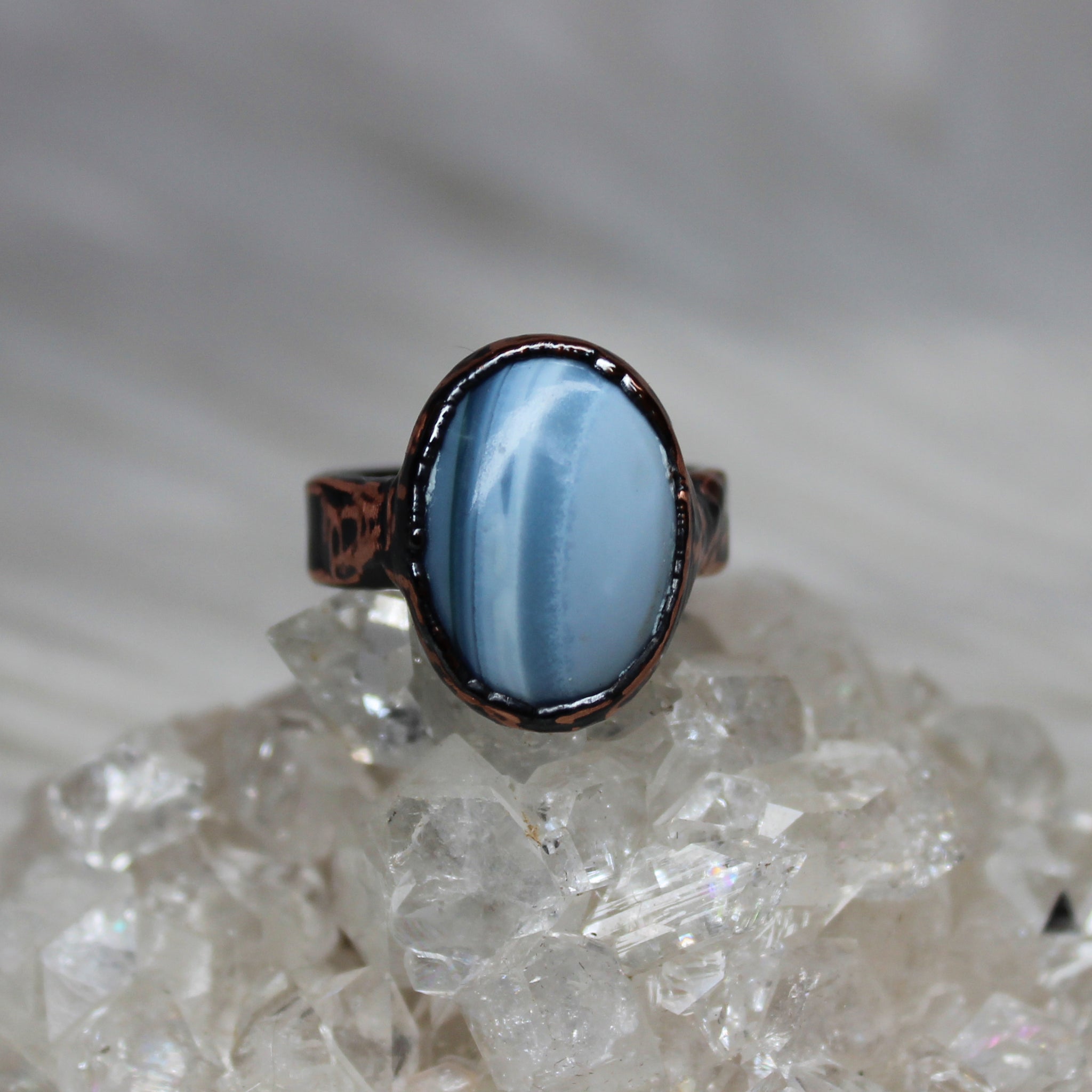 Blue Opal Rings size 7.25