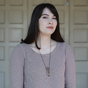 Drilled Smokey Quartz Necklace