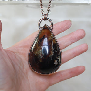 GIANT Amber Necklace -b