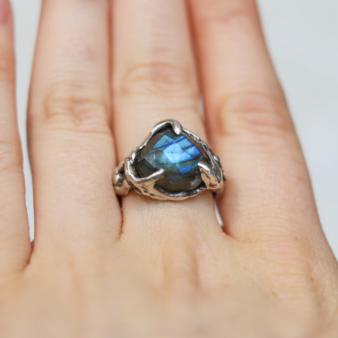 Labradorite Sterling Silver Ring size 7.5