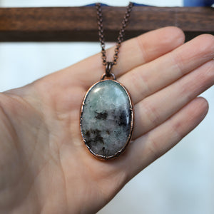 Aquamarine & Black Tourmaline Necklace