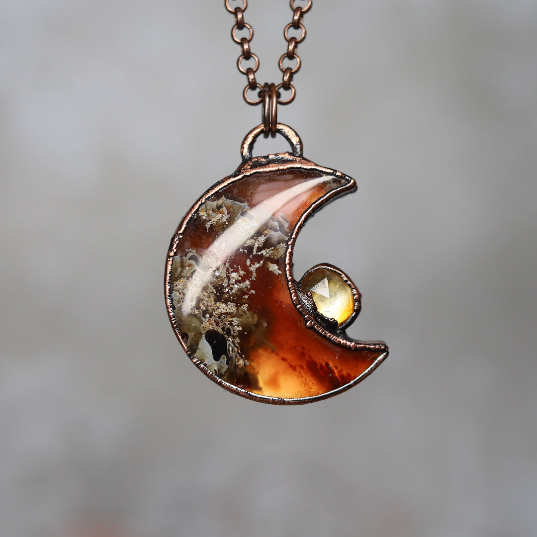 Amber Moon with Citrine - F