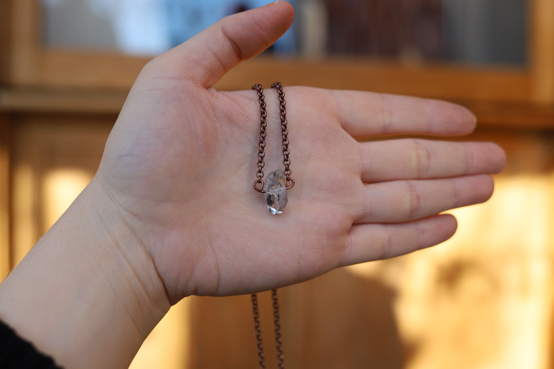 Herkimer Diamond Necklace - a