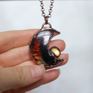 Amber Moon with Citrine - G
