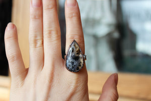 Siberian Dendritic Agate Ring size 8