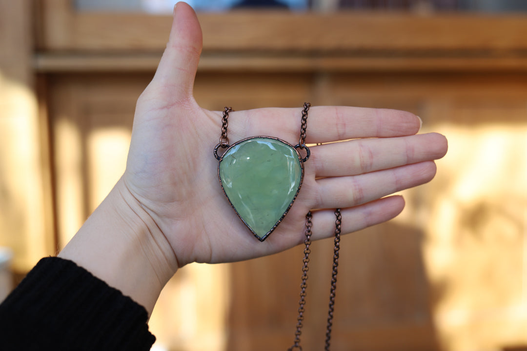 XL Prehnite Necklace