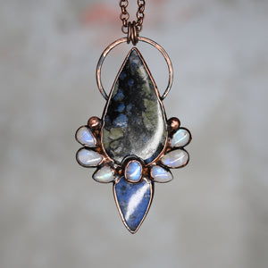 Quesera Rhyolite & Dumortierite Necklace