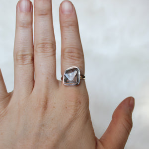 Herkimer Diamond Ring size 7.75